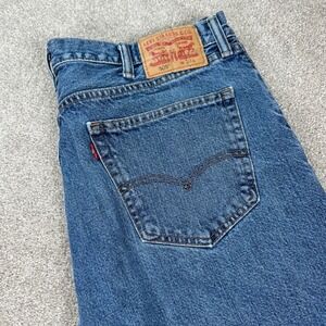 Levi's 505 Denim Shorts Men's Waist 38 Blue Jeans Regular Fit